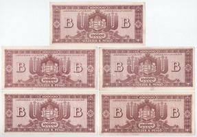 1946. 100.000BP (5x) T:VF-F szép papír
Adamo P36