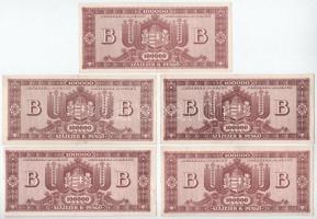 1946. 100.000BP (5x) T:VF-F szép papír
Adamo P36