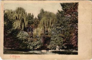 Ókígyós, Szabadkígyós; Wenckheim kastély parkja. Seefehlner J.L. kiadása (EM)