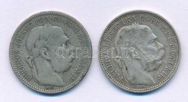 1894KB 1K Ag "Ferenc József" + 1895KB 1K Ag "Ferenc József" T:VF,F patina
Adamo...