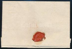 ~1828 Portós levél 12kr viteldíjjal, ovális "PESTH" bélyegzéssel (Rompes 20 p) Lőcsére