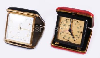2 db retro ébresztőóra, egyik kézi felhúzós, másik Kienzle