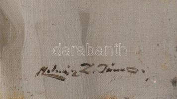 Molnár Z. János (1880-1960): Csendélet. Olaj, vászon, jelezve jobbra lent. Apró sérülésekkel. 35x43 ...