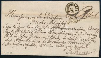 ~1850 Portós levél 9kr portóval "NYIREGYHÁZA" - Jászó