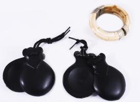 Csont karék 8 cm és két kasztanyetta-