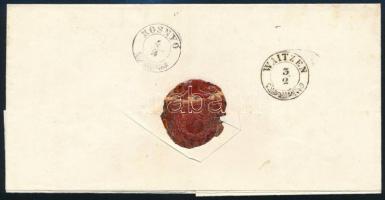 1851 Ex offo levél szép "ESZTERGOM" bélyegzéssel (Gudlin 150p) Rozsnyóra