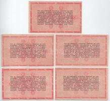 1946. 1.000.000AP fordított címerrel (5x) 4db különböző sorzatszámmal T:F-VG