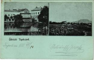 1900 Tapolca, tó, látkép (EB)
