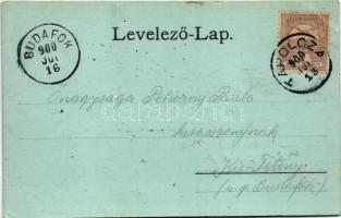 1900 Tapolca, tó, látkép (EB)