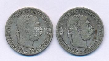 Ausztria 1898-1901. 1K Ag "Ferenc József" (2xklf) T:VF,F patina
Austria 1898-1901. 1 Coro...