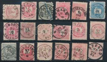 18 db Krajcáros bélyeg szép / olvasható bélyegzésekkel