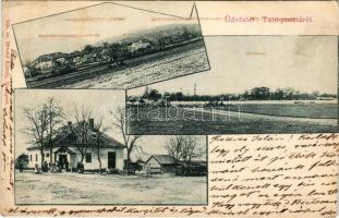 1899 Tahi, Tahi-puszta (Tahitótfalu); látkép, Tahi csárda, vendéglő, étterem. Divald Károly 145. sz. Art Nouveau (vágott / cut)