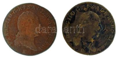 1800E 1kr Cu "I. Ferenc" (Gyulafehérvár / Alba Iulia) (2x) T:F, patina, ph. Krause KM#2111