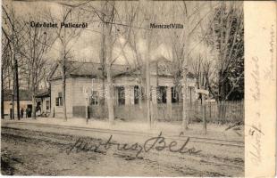 1905 Palics-fürdő, Palic; Menczel villa, nyaraló. Menczel Mihály kiadása / villa (EK)