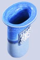 Visky jelzéssel, kerámia váza Kézzel festett, jelzett, hibátlan 17 cm