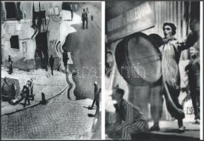 cca 1925 Angelo Funk Pál (1894-1974) budapesti fényképész és fotóművész felvételei, 2 db modern nagyítás, jelzés nélkül, 21x15 cm