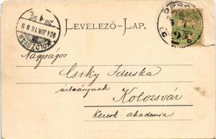 1904 Orsova, Trajan emléktábla a Kazánban / Kazan, Trajaotafel / Cazane, Tabula Traiana / monument, ...