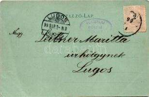 1899 Orsova, Kazán-szoros este holdfényben. Hutterer G. kiadása / Kasanpartie / Cazane / gorge at ni...