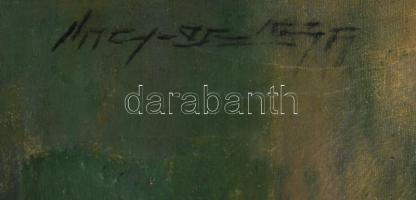 Nagy Oszkár (1893-1965): Csendélet. Olaj, vászon. Jelezve jobbra fent: Nagy Oszkár. Dublírozott. Fak...