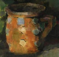 Nagy Oszkár (1893-1965): Csendélet. Olaj, vászon. Jelezve jobbra fent: Nagy Oszkár. Dublírozott. Fak...