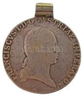 1821G Tallér Ag "I. Ferenc" füllel (28,76g) T:VF,F  Hungary 1821G Thaler Ag "Franz I" with ear (28,76g) C:VF,F