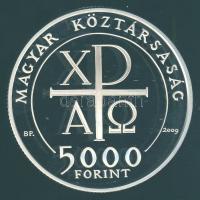 2009. 5000Ft "Kálvin János" Ag T:PP eredeti tokban és tanúsítvánnyal!