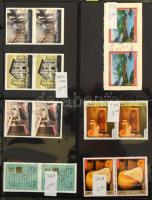 Olaszország 1957-2015 54 db négyestömb + 25 db pár listával, 24 oldalas, közepes rugós berakóban (Mi...