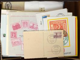 Néhány száz db vegyes külföldi, javarészt német modern küldemény dobozban