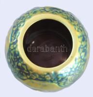 Zsolnay eozinos kis váza. 8x7 cm Jelzett, hibátlan