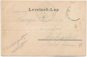 Tihany, kilátás a Balatonra. Pósa Endre kiadása (ázott / wet damage)