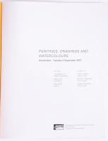 Vegyes Sotheby aukciós katalógus tétel, 3 db:

2007 Sotheby's Paintings, Drawings, and Waterc...