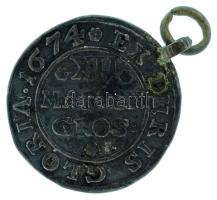 Német Államok / Brunswick-Lüneburg-Calenberg 1674. 12gr Ag füllel (8,25g) T:F
German States / Bruns...