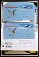 Vegyes külföldi küldemény tétel, sok némettel és osztrákkal, dobozban