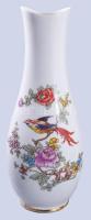 Hollóházi paradicsommadár mintás váza. Jelzett, hibátlan, m: 31 cm