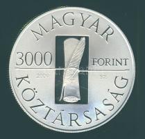 2009. 3000Ft "Kazinczy Ferenc" Ag T:PP eredeti tokban és tanúsítvánnyal! csak 5000db!