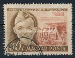 1950 Gyermek 60f "UTÁNPÓTLÁSUNK A JÖVŐ HARCAIHOZ" tévnyomat (180.000)