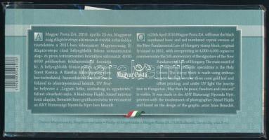 2016 Ötéves Magyarország Alaptörvénye kristályos blokk eredeti tokban, bontatlan csomagolásban (15.0...