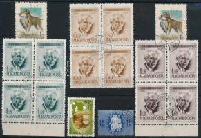 1946-1981 7 db bélyeg lemezhibával/tévnyomattal (17.400)