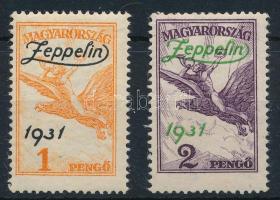 1931 Zeppelin sor (40.000) (2P gumihiba / gum disturbance)