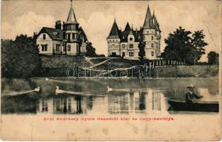 Tiszadob, Gróf Andrássy Gyula kis és nagy kastélya (fa)