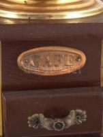 Dekoratív fa és réz kávédaráló 18 cm