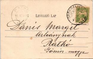 Törökbálint, Baross utca, Eckstein Adolf üzlete és saját kiadása (gyűrődés / crease)