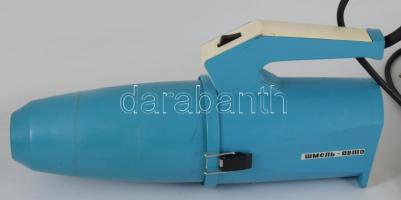 Vintage szovjet autós porszívó, eredeti táskájában, jó állapotban