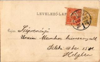 1902 Vác, Szentháromság szobor és templom. Divald Károly 159. sz. (fl)