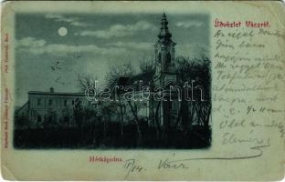 1900 Vác, Hétkápolna este holdfényben. Beck Iván kiadása (EB)