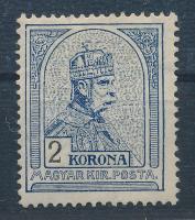 1909 Turul 2K 2. vízjelállás (84.000) (pici gumihiba, pici ránc / small gum disturbance, small crease)