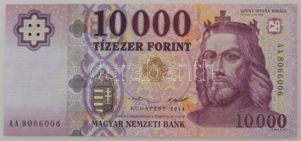 2014. 10.000Ft "AA 8066006" T:UNC,AU