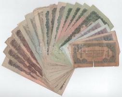 1944. "A Vöröshadsereg Parancsnoksága" 1P + 5P + 10P + 20P + 50P + 100P (18db) T:F-VG,G