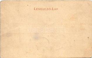 1905 Szliács, Sliac; Otthon szálloda. Lechnitzky O. fénynyomdája kiadása 190. sz. / hotel (kopott sa...