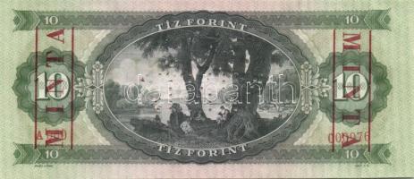 1947+1949. 10Ft "MINTA" lyukasztással T:II; 1957,1960,1962,1969,1975. "MINTA" ly...